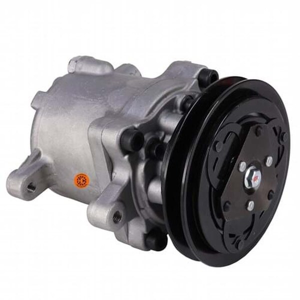 Aftermarket 88T205572210 New Nippondenso SV06E Compressor, w 1 Groove Clutch Fits Kubota 88T2055-72210-HYC - main